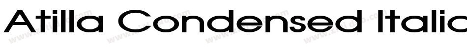 Atilla Condensed Italic字体转换